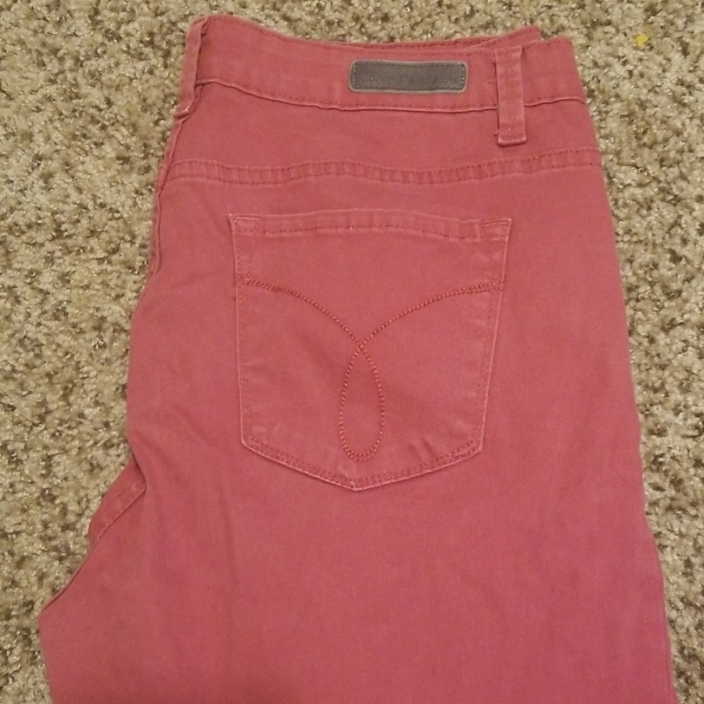 Red jeans